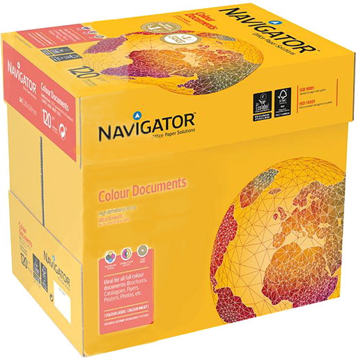 Акция на Набор бумаги офисной Navigator Colour Documents A4 120 г/м2 класс A 2000 листов Белой (5602024104884) от Rozetka UA