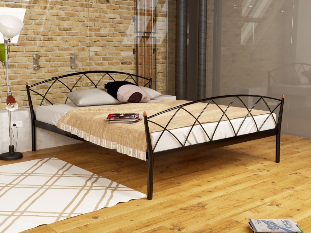 

Кровать Jasmine Elegance-2 Метакам 140х190 см. Коричневый