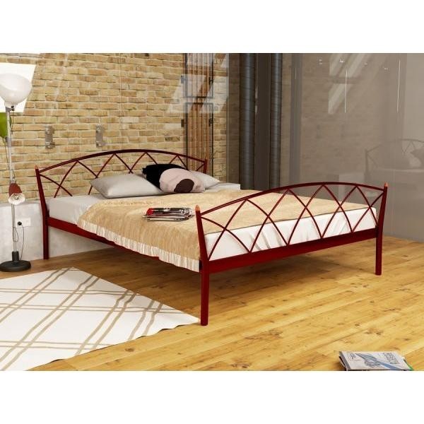 

Кровать Jasmine Elegance-2 Метакам 120х200 см. Красный лак