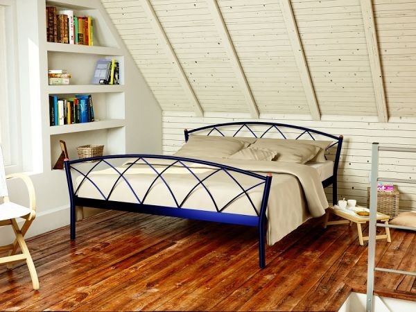 

Кровать Jasmine-2 Метакам 140х190 см. Синий