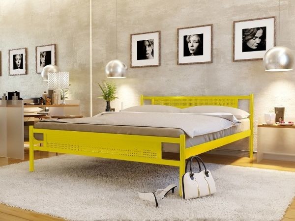 

Кровать Fly New-2 Метакам 160х200 см. Желтый