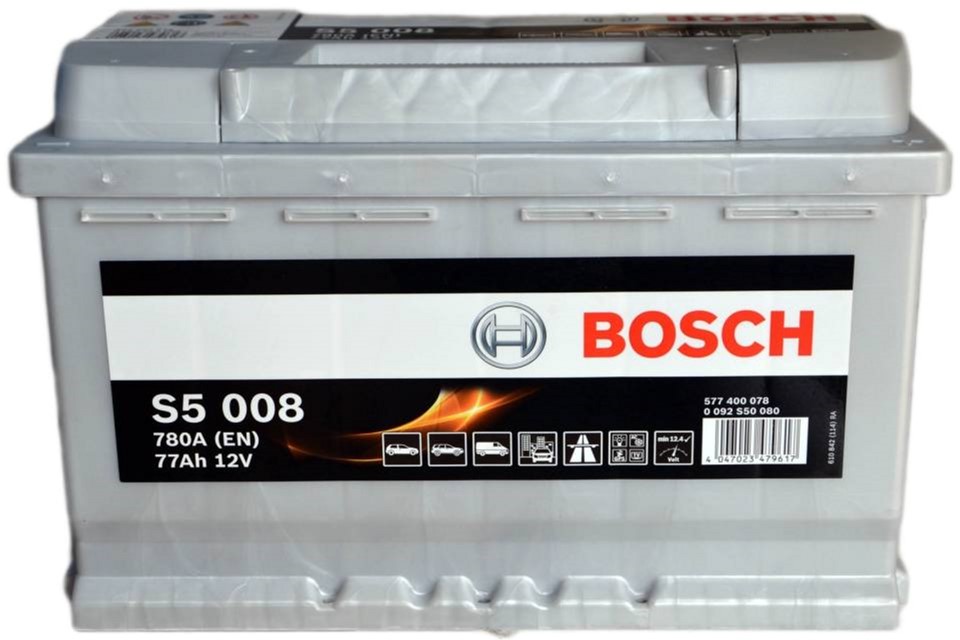 Акція на Автомобильный аккумулятор Bosch 77Аh Ев (-/+) S5008 (780EN) (0 092 S50 080) від Rozetka UA