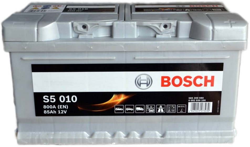 

Автомобільний акумулятор Bosch 85Ah (-/+) H Євро S5010 (0 092 S50 100)