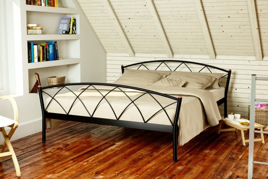 

Кровать Jasmine-2 Метакам 120х200 см. Черный