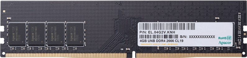 

Оперативная память Apacer DDR4-2666 4096MB PC4-21300 (EL.04G2V.KNH)
