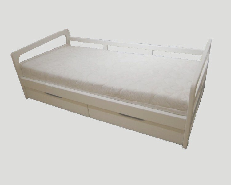 

Кровать подростковая Анна с ящиками Morfey Ясень массив Белый 80x200 см R094-0045