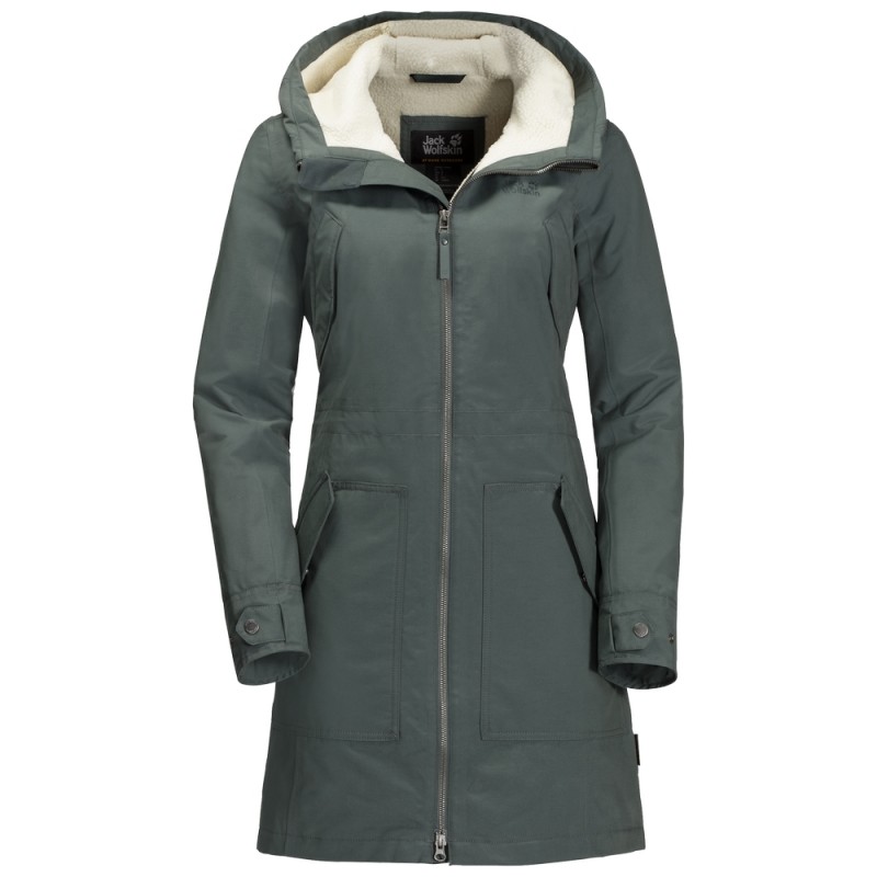 

Полупальто ROCKY POINT PARKA Jack Wolfskin 1109372-6037 XS Зеленый