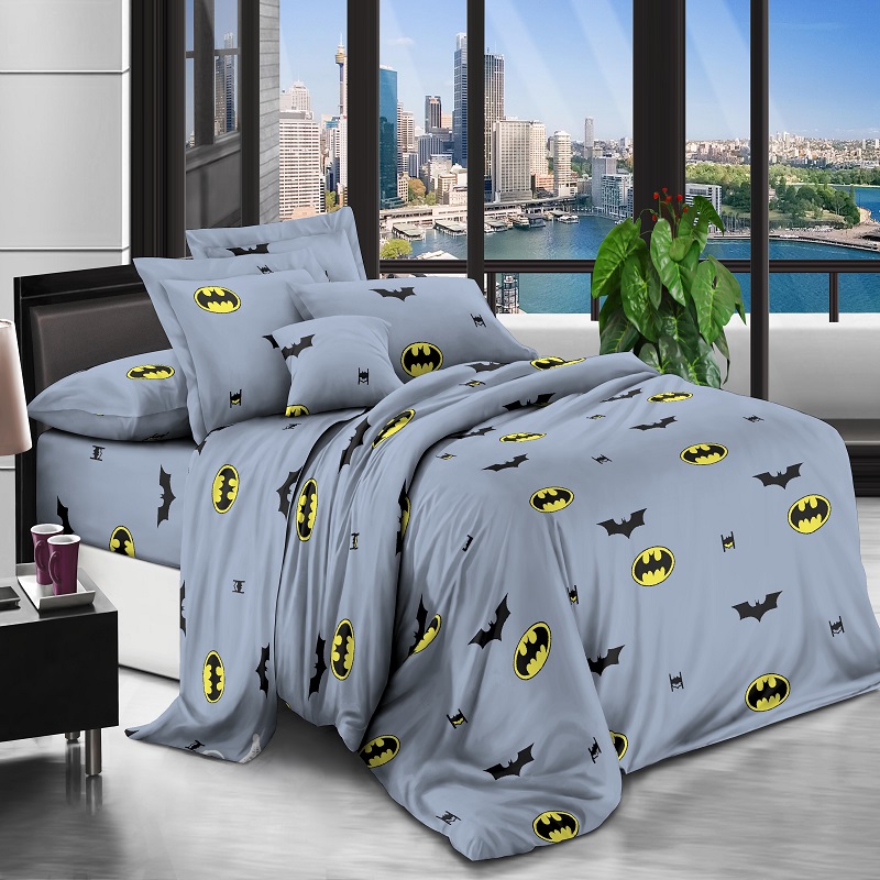 

Комплект постельного белья Уютная Жизнь Бэтмен Ранфорс Полуторный 150х220 (K-RS-XHYQT-1503)