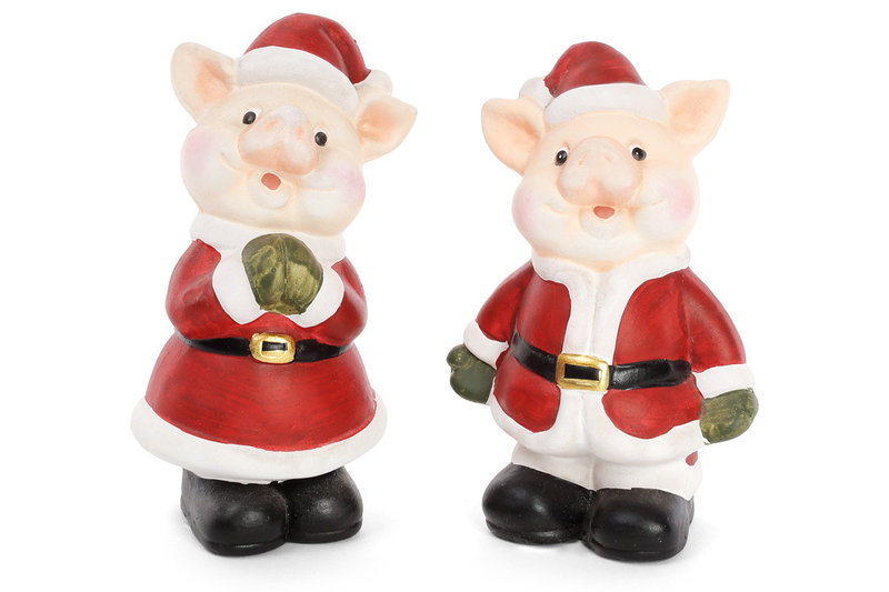 

Декоративная фигурка Свинка в костюме, 15 см, 2 вида, набор 6 шт (711-233)