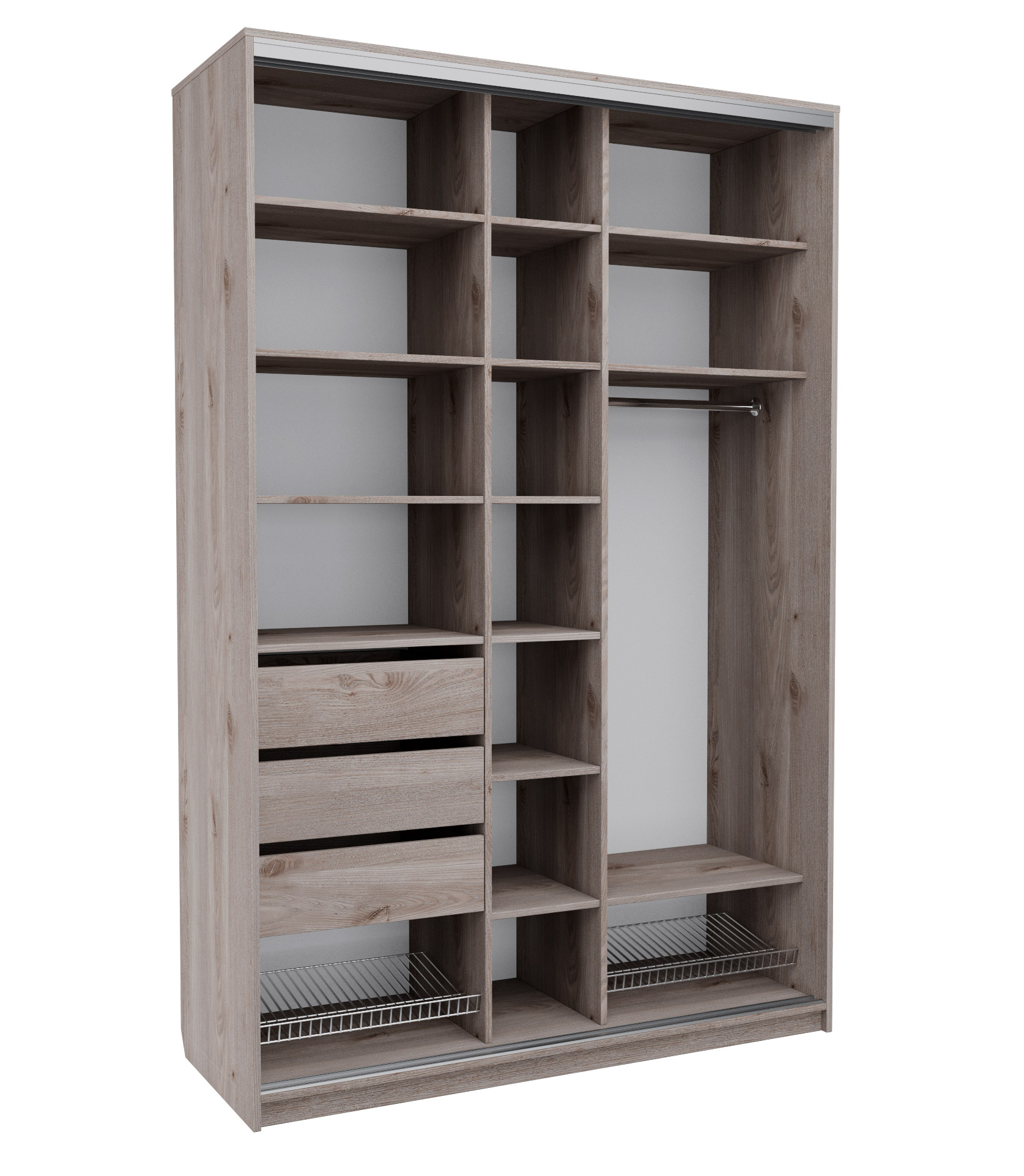 

Шкаф - купе MebelLoft Пескоструй 1500 х 600 х 2400 двухдверный 1840