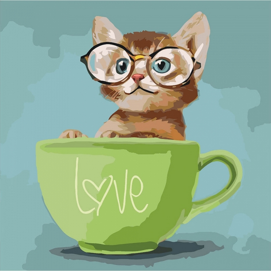 

Картина по номерам «Lovely kitten» 40*40 см Идейка (KHO4057)