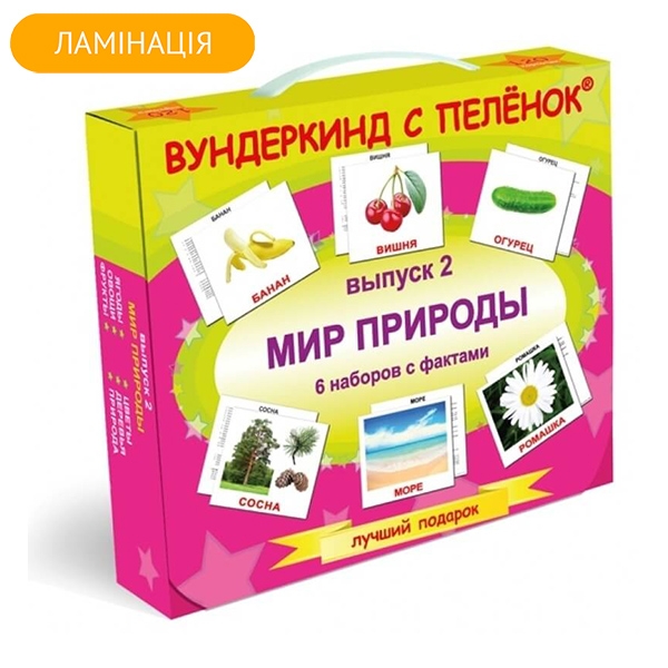 

Подарочный набор ламинированных карточек Домана "Мир природы" на рус.