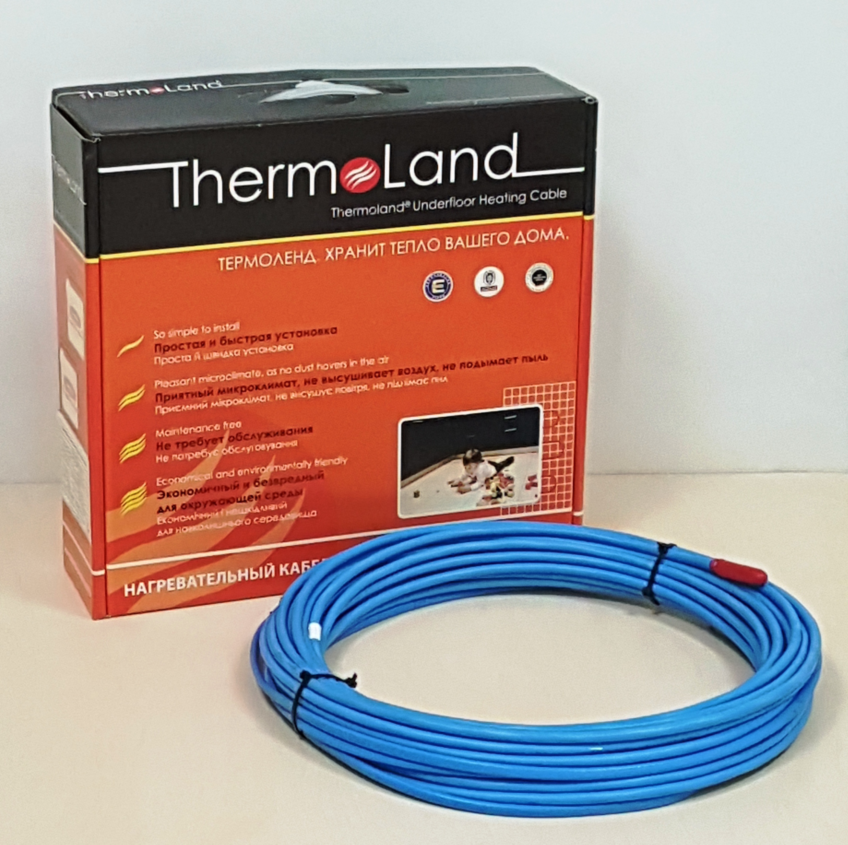 

Теплый пол Thermoland Blue двужильный кабель 600 Вт, 3.8-5.0 м2