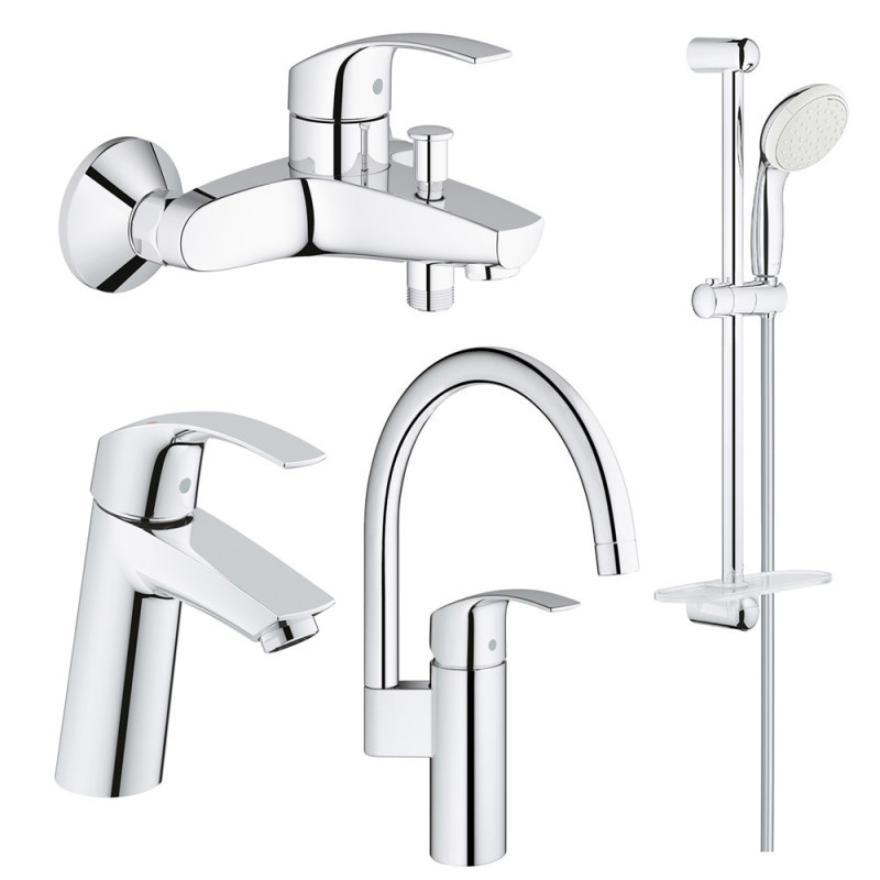 Набор смесителей Grohe Eurosmart MSize 123248MK низкие цены, кредит