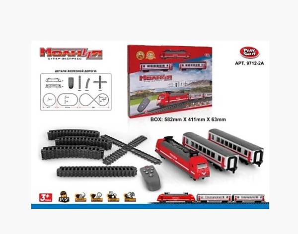 

Железная дорога PLAY SMART "Молния" PLAY SMART (9712-2A)