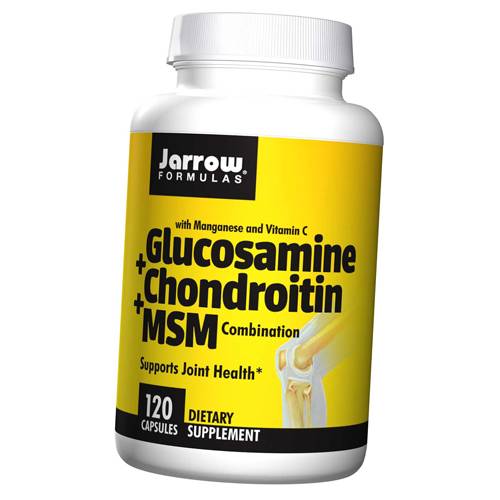 

Glucosamine + Chondroitin + MSM Jarrow Formulas 120капс (03345001)