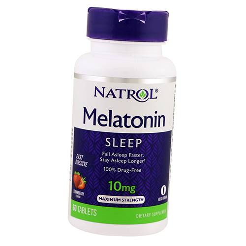 

Мелатонин быстрорастворимый, Melatonin Fast Dissolve 10, Natrol 60таб Клубника (72358010)