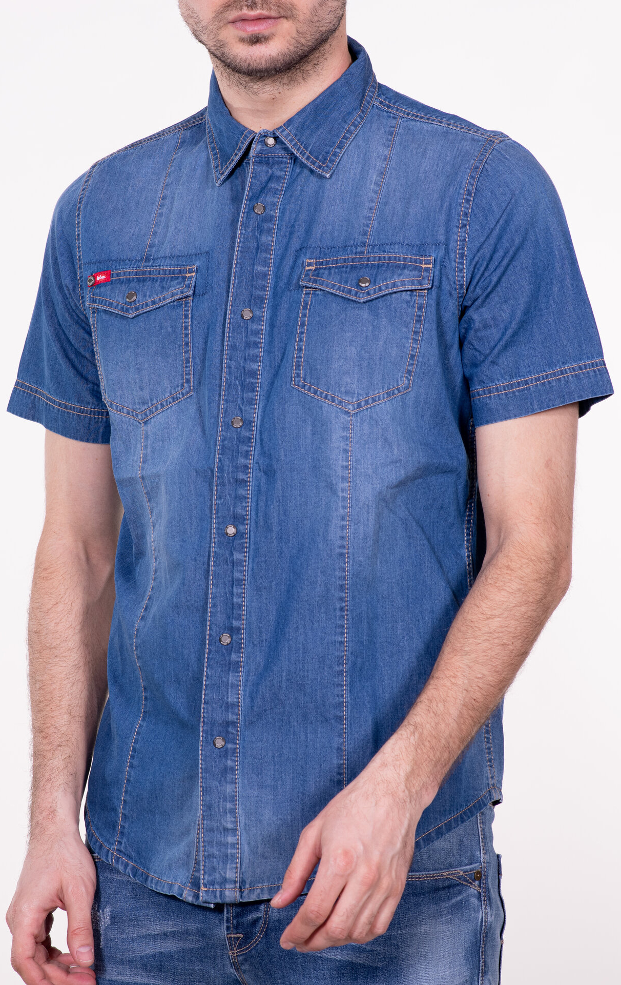 

Рубашка джинсовая Lee Cooper 10295655-249 L Mid Blue