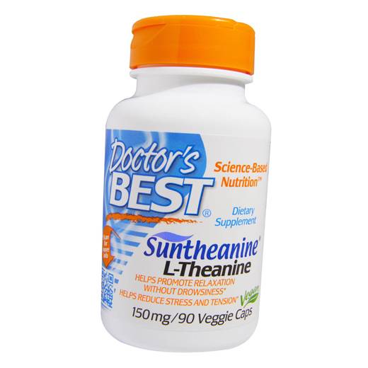 

Теанин, L-Theanine with Suntheanine 150, Doctor's Best 90вегкапс (27327004)