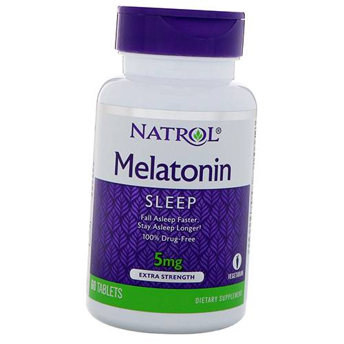 

Мелатонин, Melatonin 5, Natrol 60таб (72358003)