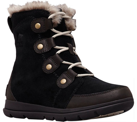 

Женские ботинки Sorel Explorer Joan Boot Black/Dark Stone Waterproof Suede 39