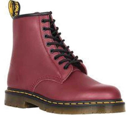

Женские ботинки Dr. Martens Work 1460 8-Eye Boot Slip Resistant Cherry Red Industrial Full Grain Leather 36