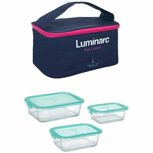 

Набор контейнеров Luminarc Keep'N Box 3 пр термосумка в подарок