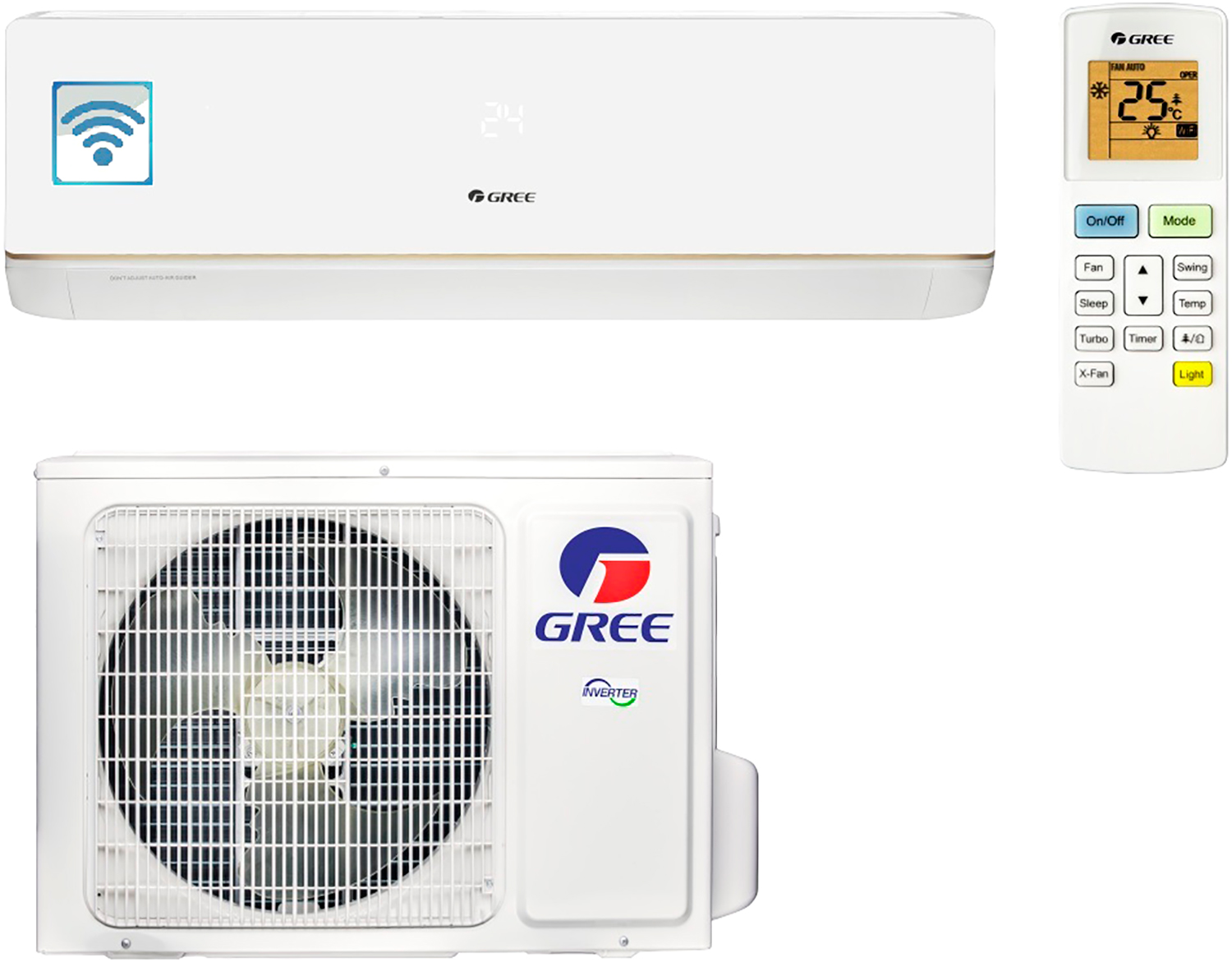 

Кондиционер GREE GWH09AAB-K3DNA5A (BORA INVERTER Wi-Fi)