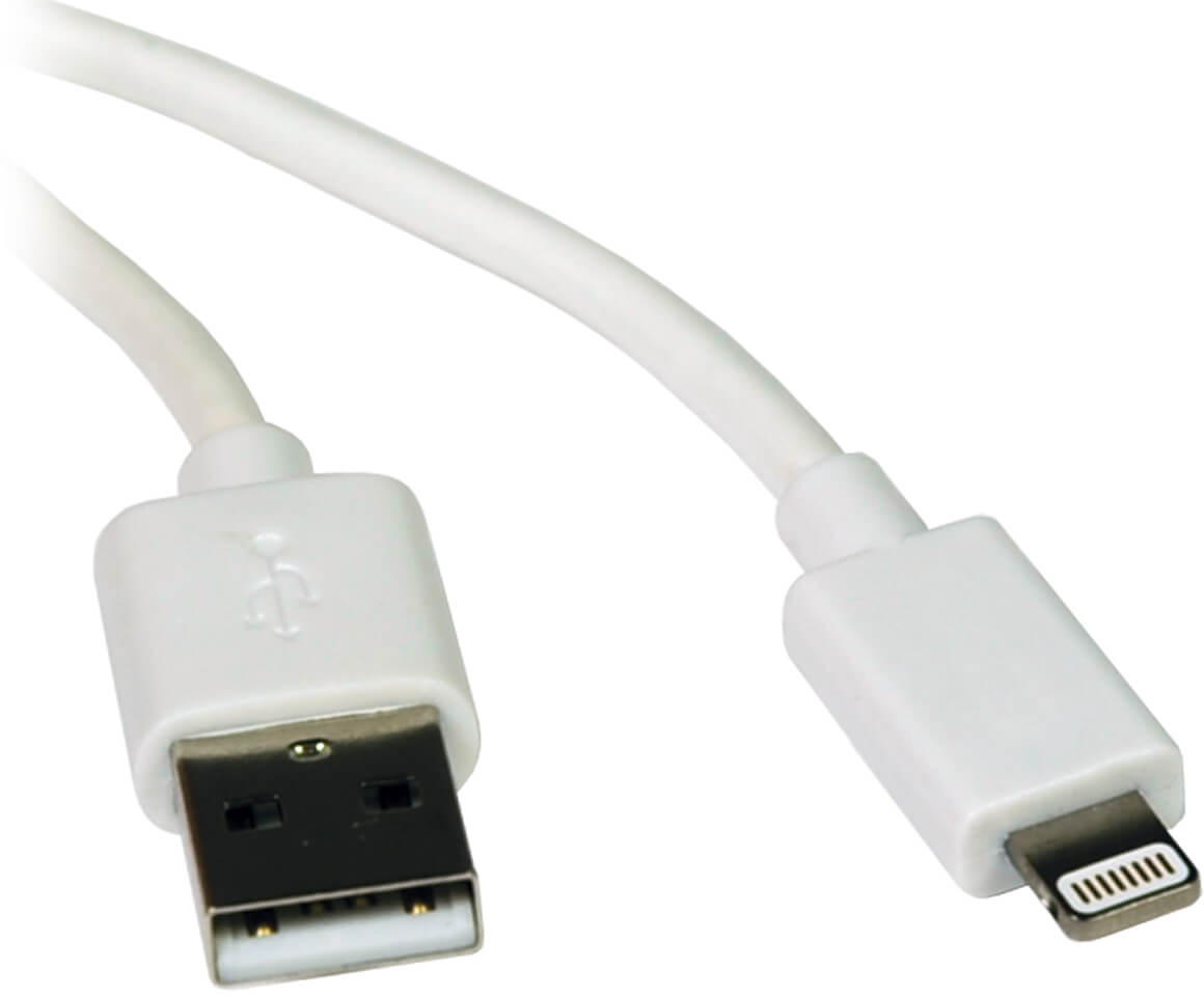 

Кабель Tripp Lite USB 2.0 AM - Lightning 0.9 м White (M100-003-WH)