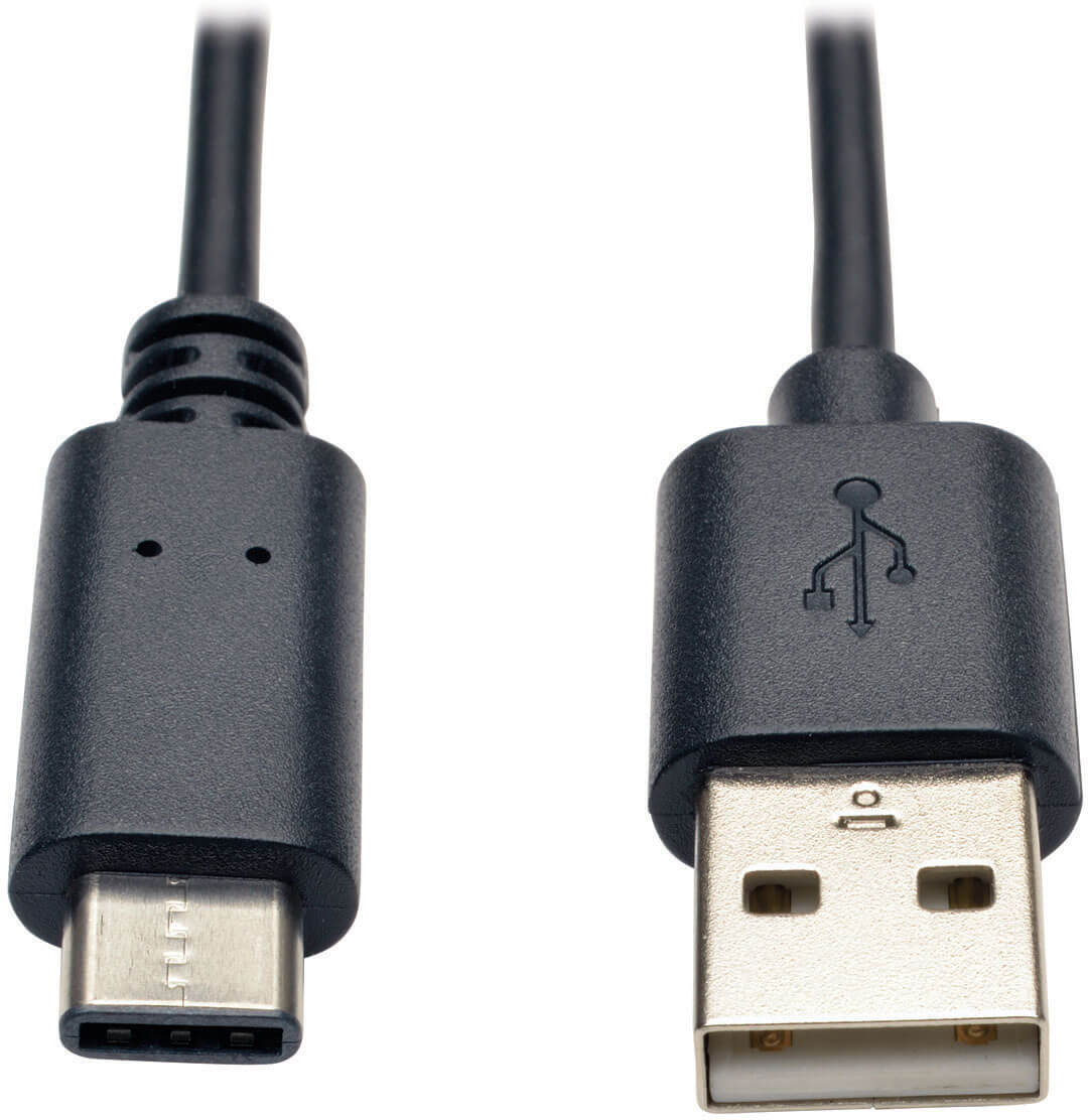 

Кабель Tripp Lite Hi-Speed Cable USB 2.0 - USB-C 1.8 м Black (U038-006)