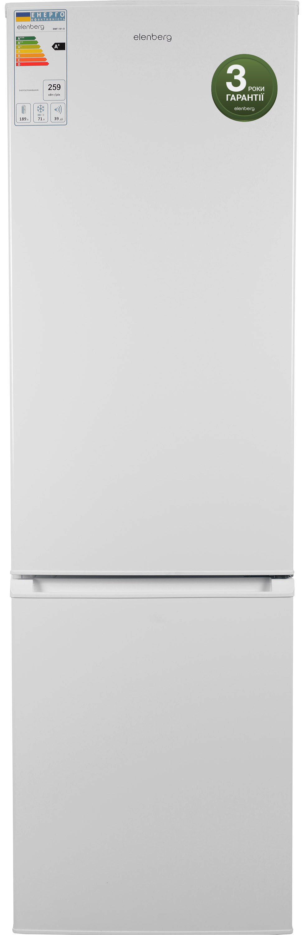 Двокамерний холодильник ELENBERG BMF-180