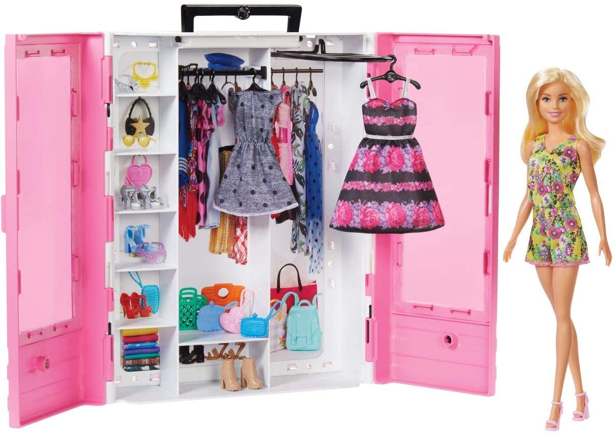 

Игровой набор Барби Розовый шкаф для одежды Barbie Fashionistas Ultimate Closet Doll and Accessories