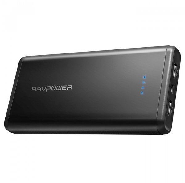 

Внешний аккумулятор RavPower Power Bank 20000mAh iSmart 2.0 (RP-PB006BK) Black