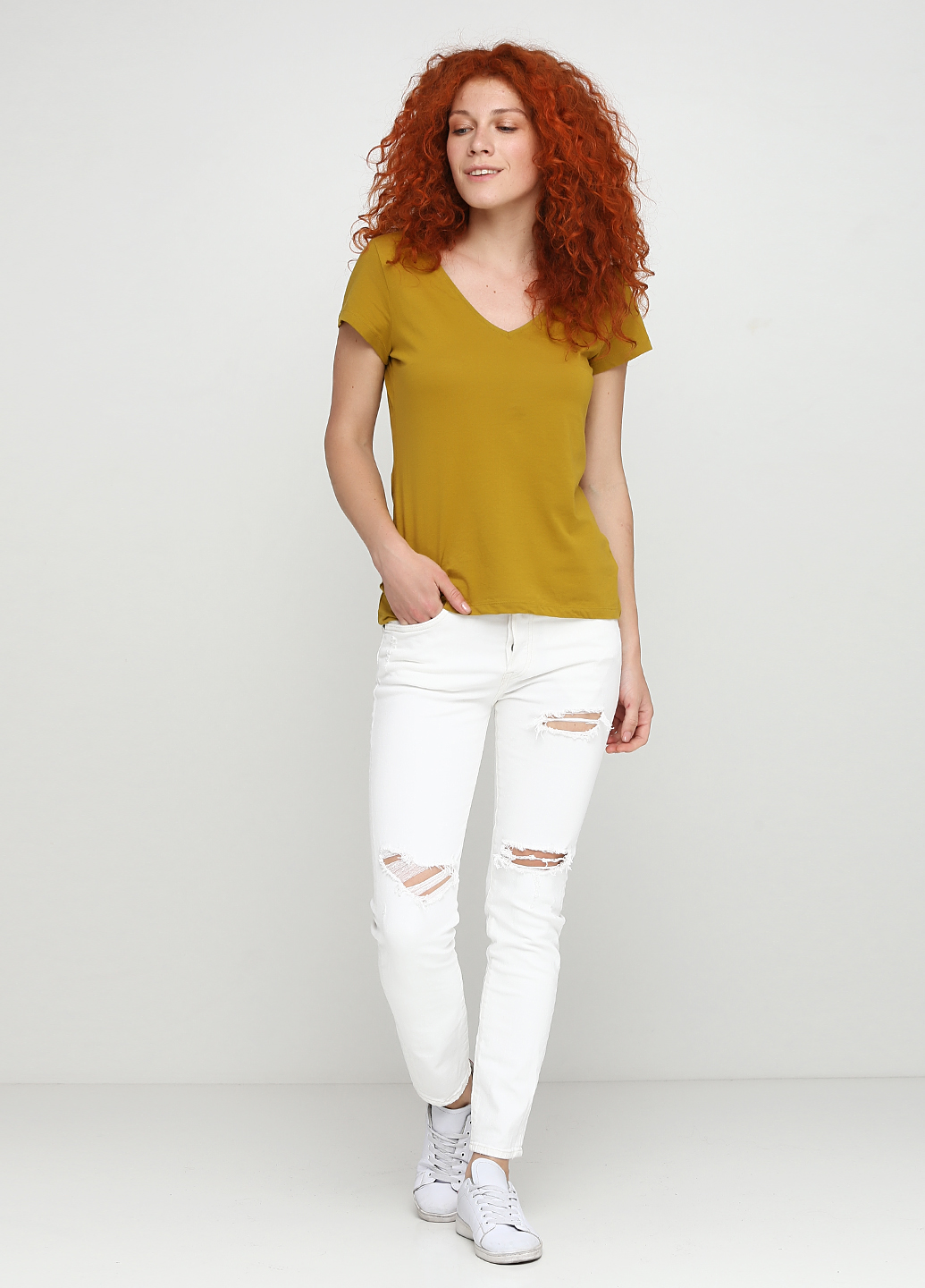 

Джинсы H&M  Белый 0561659_белый_04, Джинсы H&M 30 Белый 0561659_белый_04
