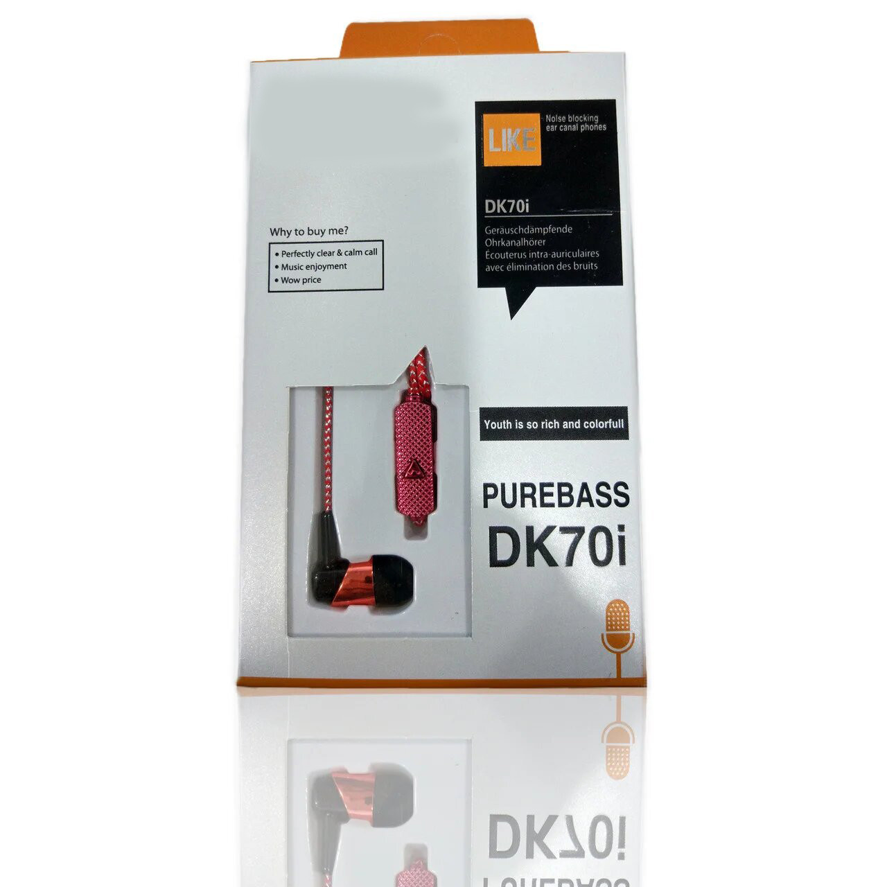 

Вакуумные наушники DK70i Red (au052)