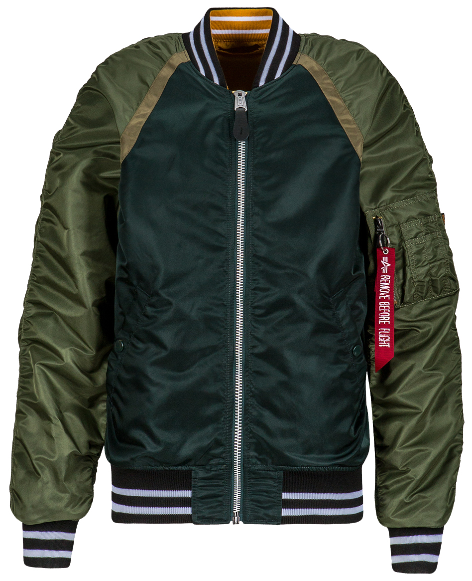 

Бомбер Alpha Industries L-2b Raglan MJL48502C1 M Patrol green/Black/Sage