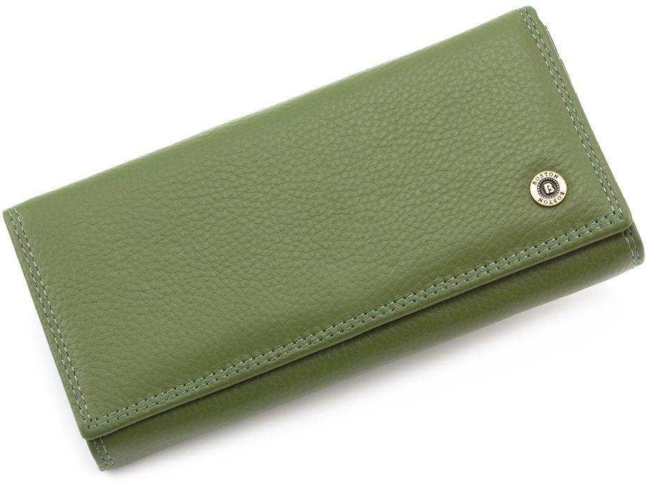 

Женский кожаный кошелек Boston S1001B Green
