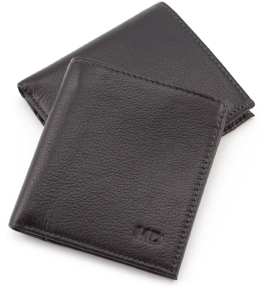 

Мужской кожаный кошелек MD Leather 608A