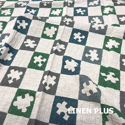 

Льняной плед, LINEN PLUS, Пазли, 190x125 см(12С568- ШР)