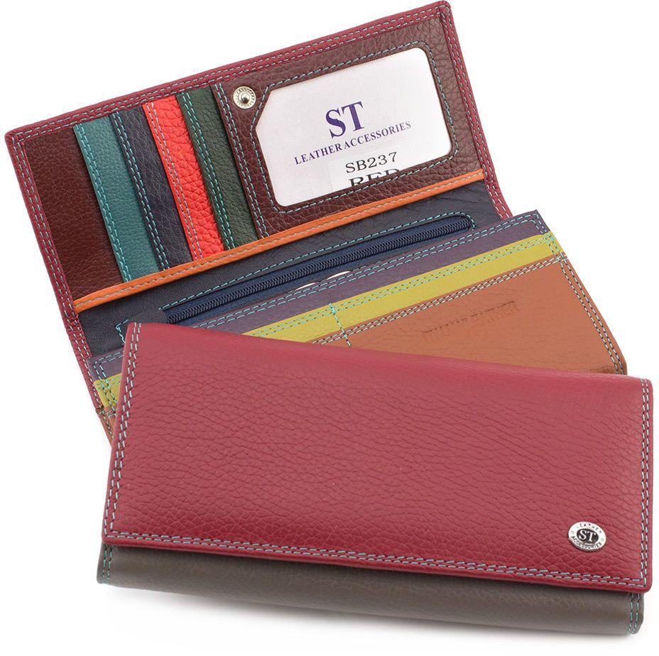 

Женский кожаный кошелек ST Leather SB237 Red