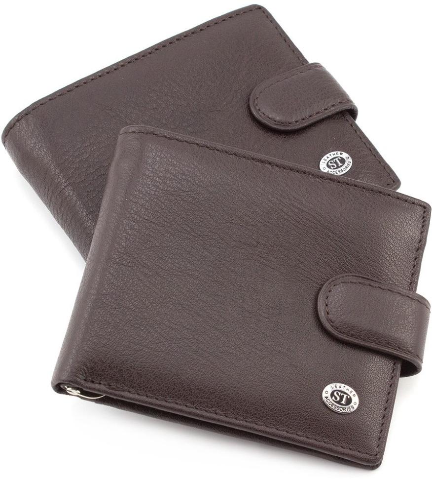 

Мужской кожаный кошелек ST Leather ST113-1 Coffee