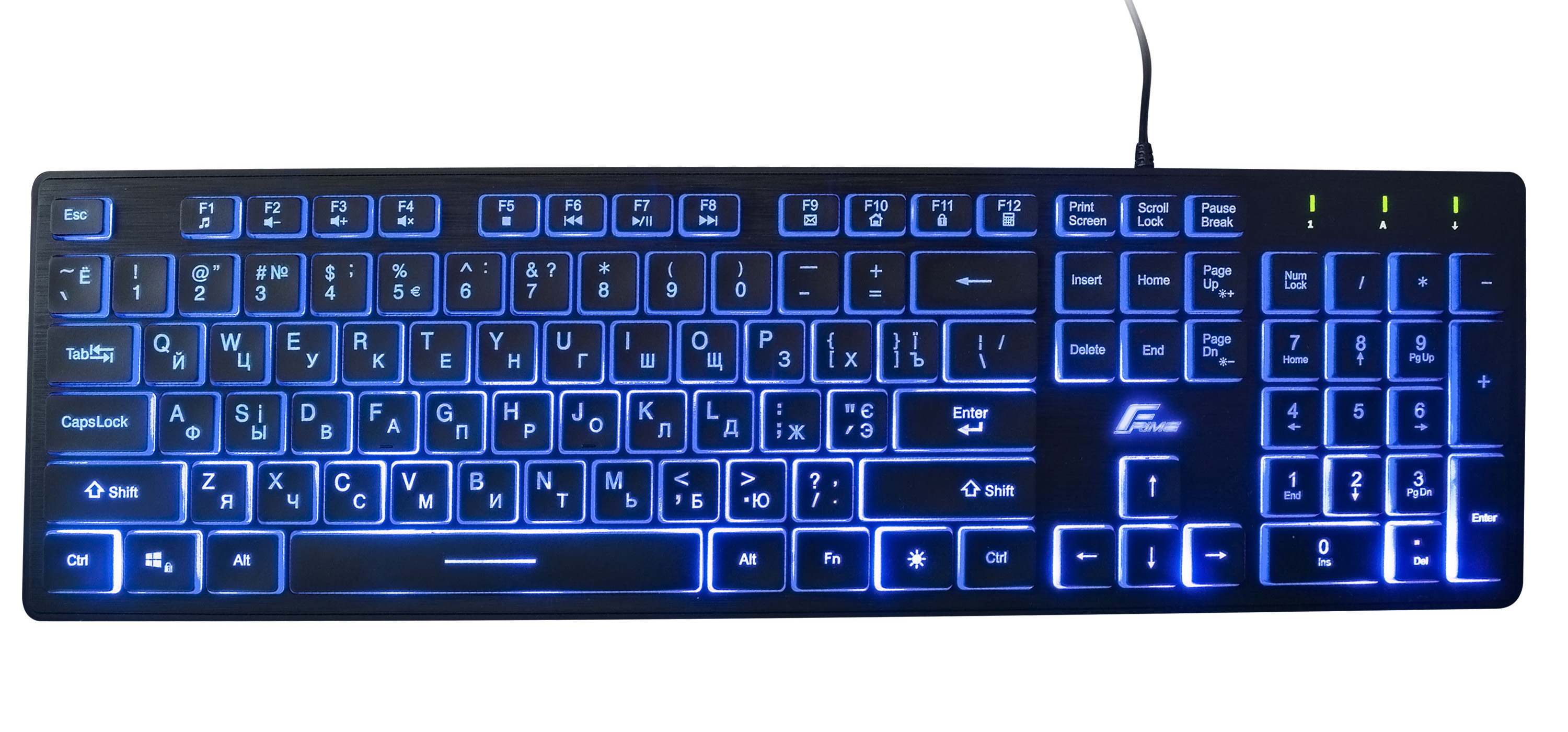 

Клавиатура проводная Frime MoonFox USB (FLK18200)