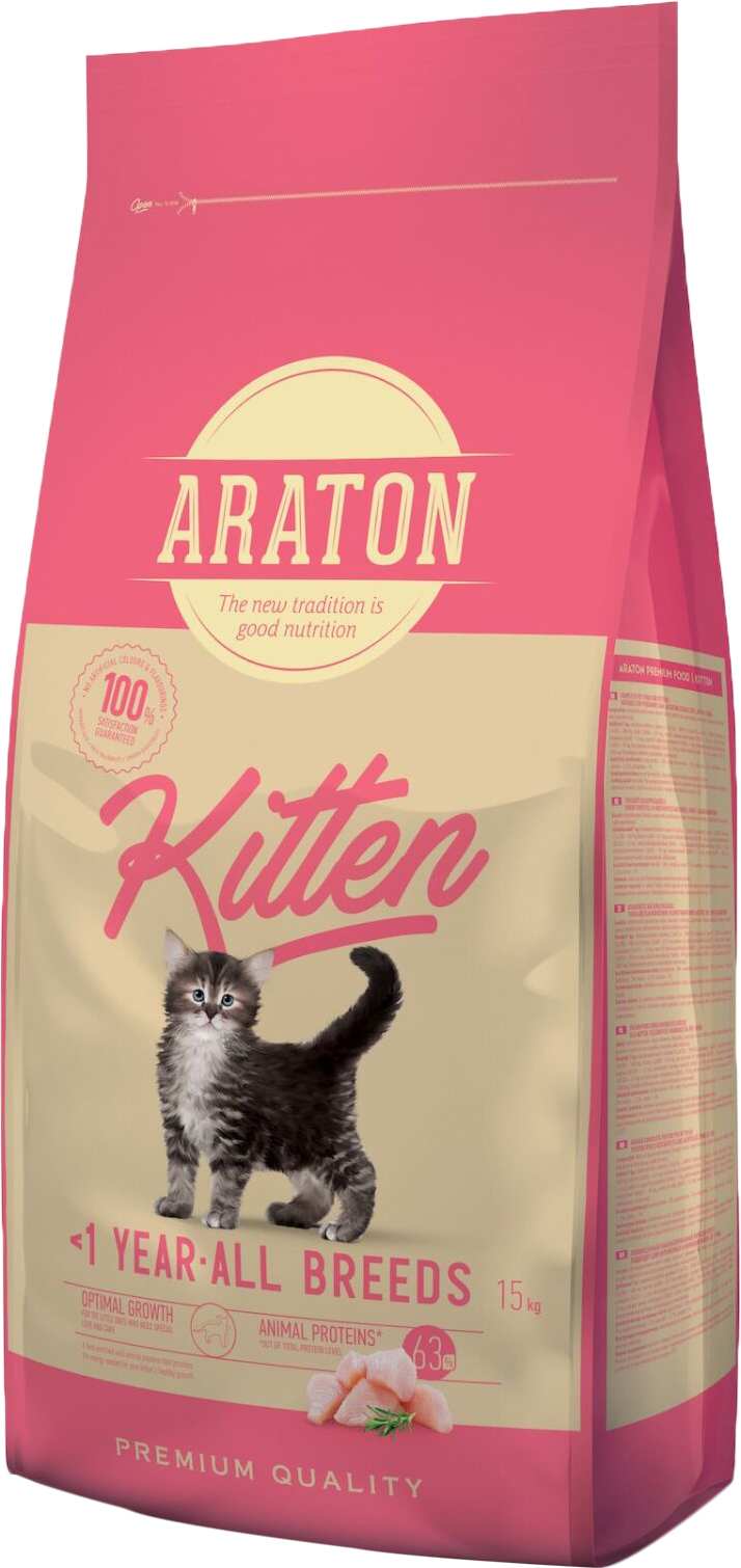 

Сухой корм для котят ARATON kitten 15 кг