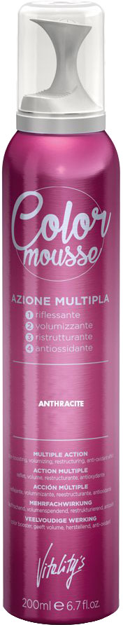 Акція на Пенка-мусс для волос Vitality’s Color Mousse Anthracite 200 мл (8012603076346) від Rozetka UA