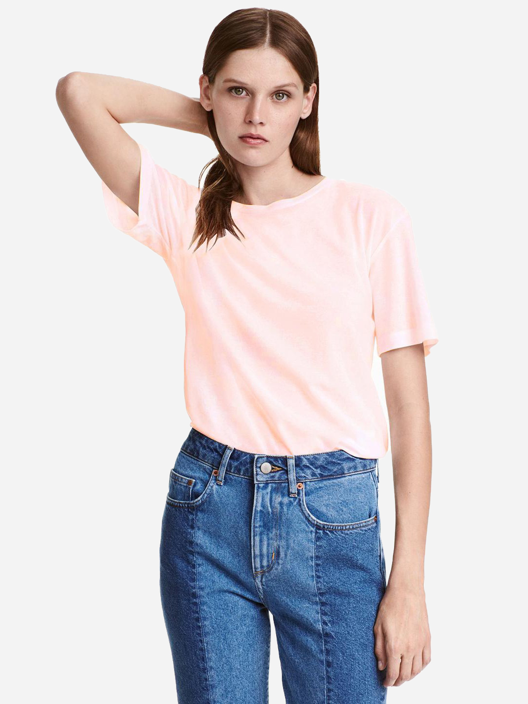 

Футболка H&M a30_432659010 34 Бежевая