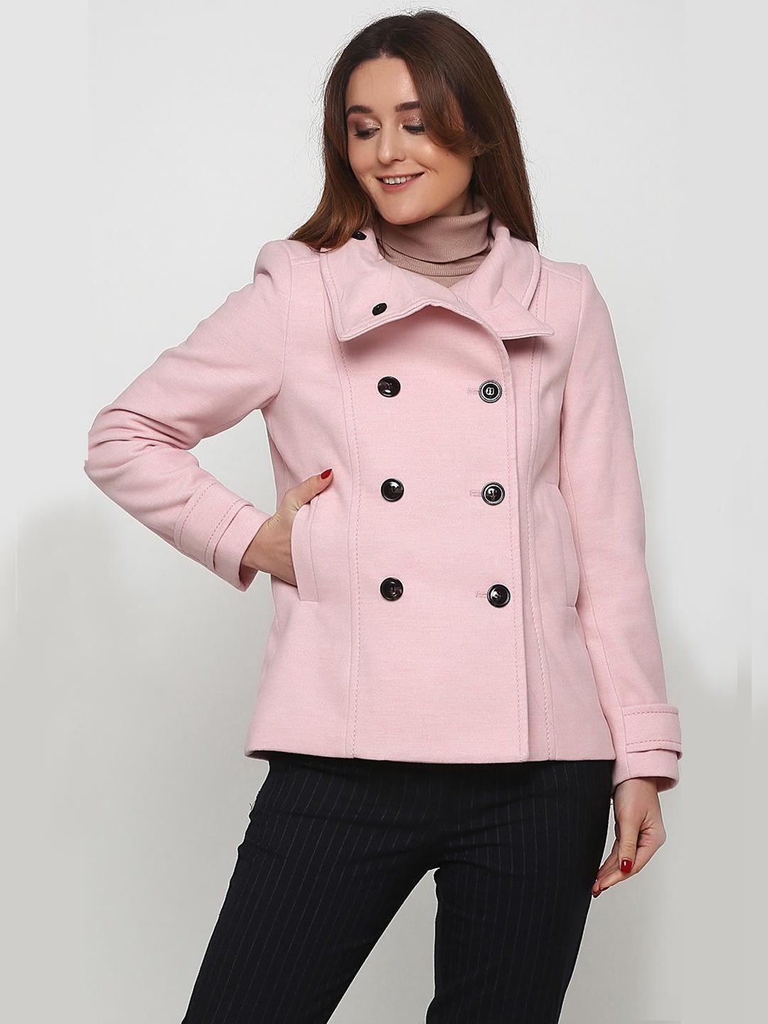 

Пальто H&M a31_390162005 36 Розовое
