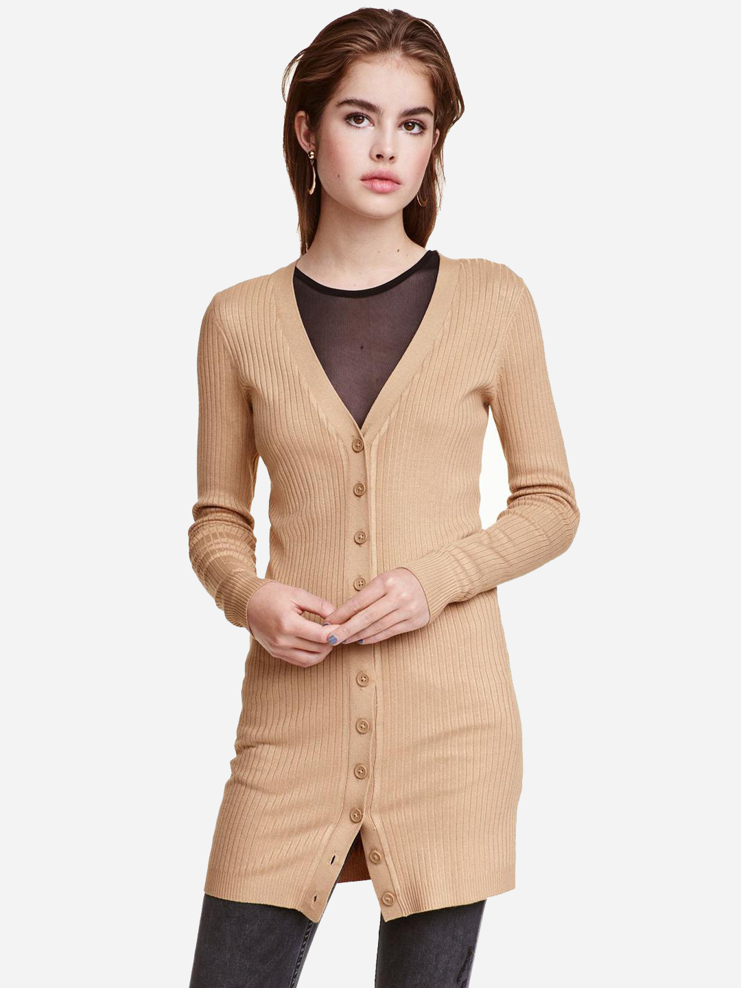 

Кардиган H&M a31_424717003 S Бежевый
