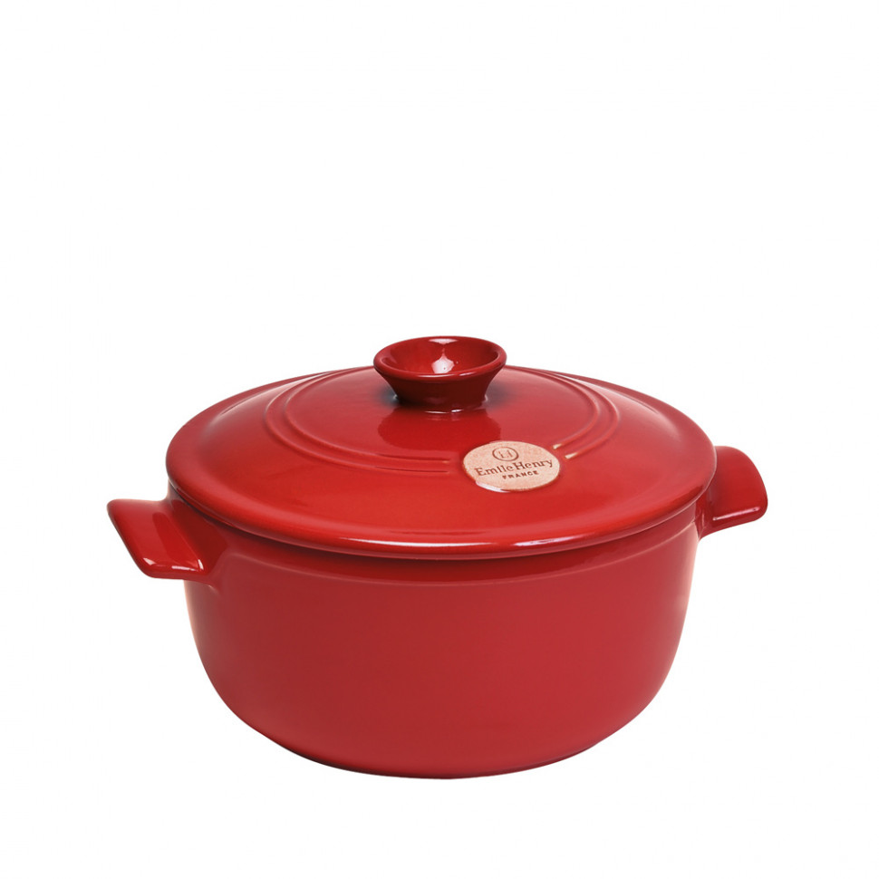 

Кастрюля керамическая Emile Henry Flame 2.5 л (красный)