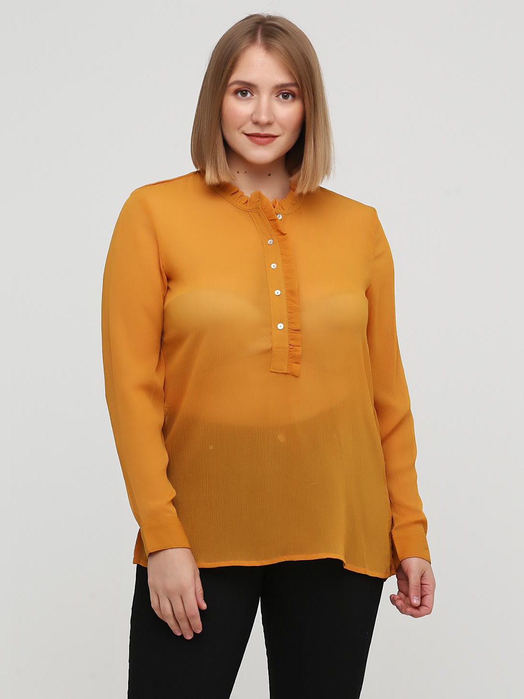 

Блузка H&M 401481003 42 Горчичная