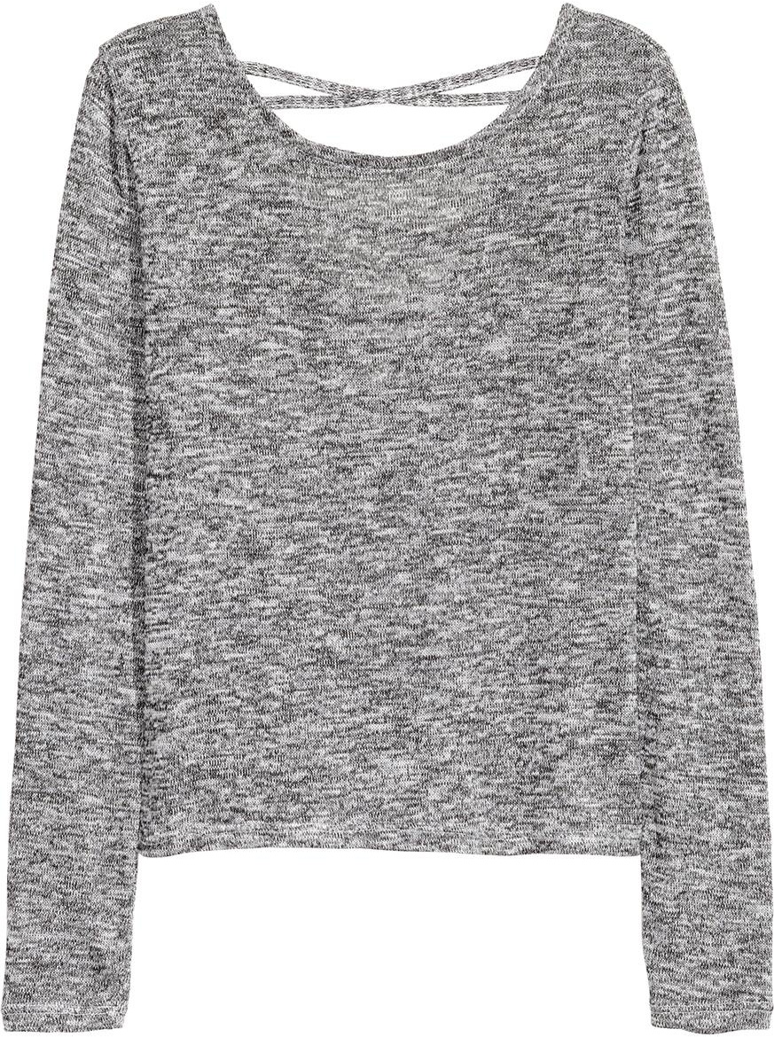 

Лонгслив H&M 395495a40 XS Серый